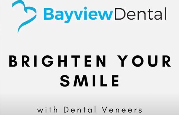 Bayview Dental in Claremont Logo with text Brighten your smile with Dental Veneers